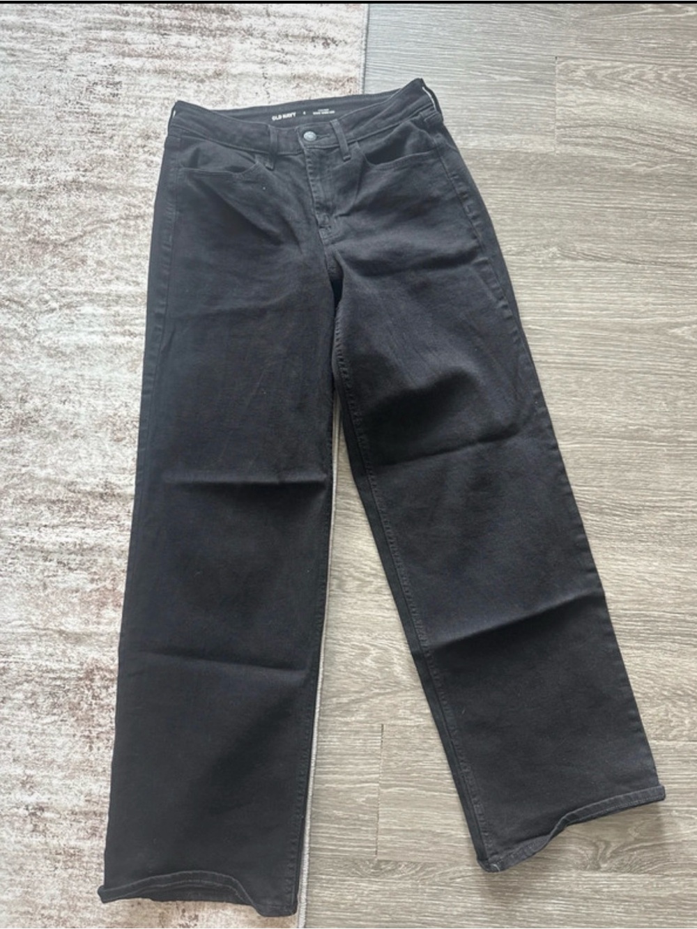 Old Navy Black Wide-Leg Jeans